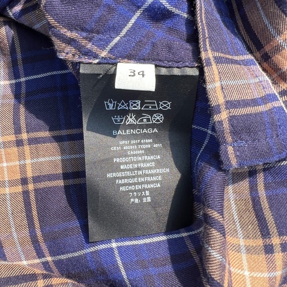 New Balenciaga Checked Shirt - Picture 11 of 13